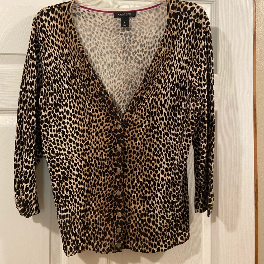 Skin print cardigan